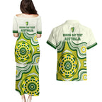australia-cricket-couples-matching-puletasi-dress-and-hawaiian-shirt-boxing-day-2023-test-indigenous-art