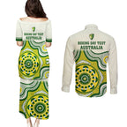 australia-cricket-couples-matching-puletasi-dress-and-long-sleeve-button-shirts-boxing-day-2023-test-indigenous-art