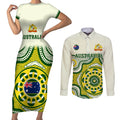 australia-cricket-couples-matching-short-sleeve-bodycon-dress-and-long-sleeve-button-shirts-boxing-day-2023-test-indigenous-art