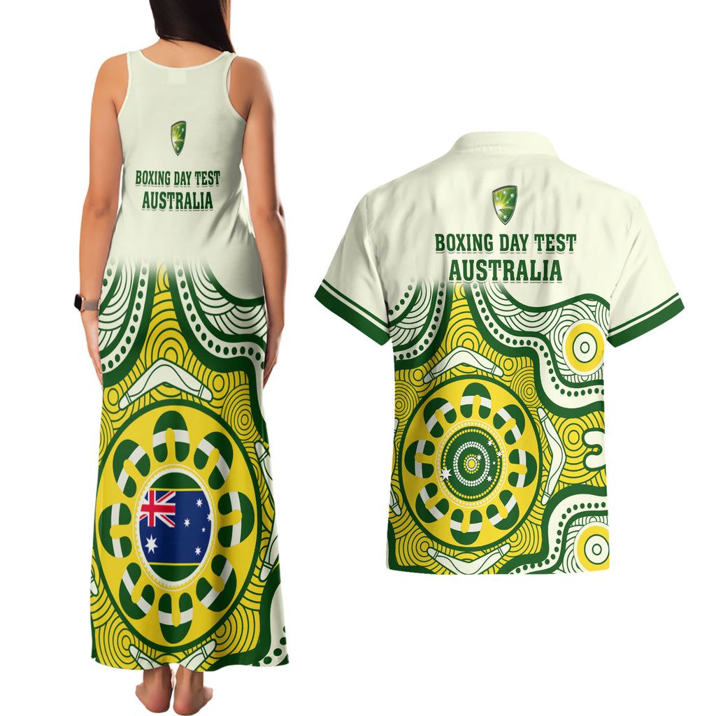 australia-cricket-couples-matching-tank-maxi-dress-and-hawaiian-shirt-boxing-day-2023-test-indigenous-art