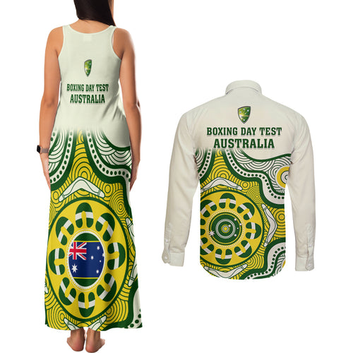 australia-cricket-couples-matching-tank-maxi-dress-and-long-sleeve-button-shirts-boxing-day-2023-test-indigenous-art