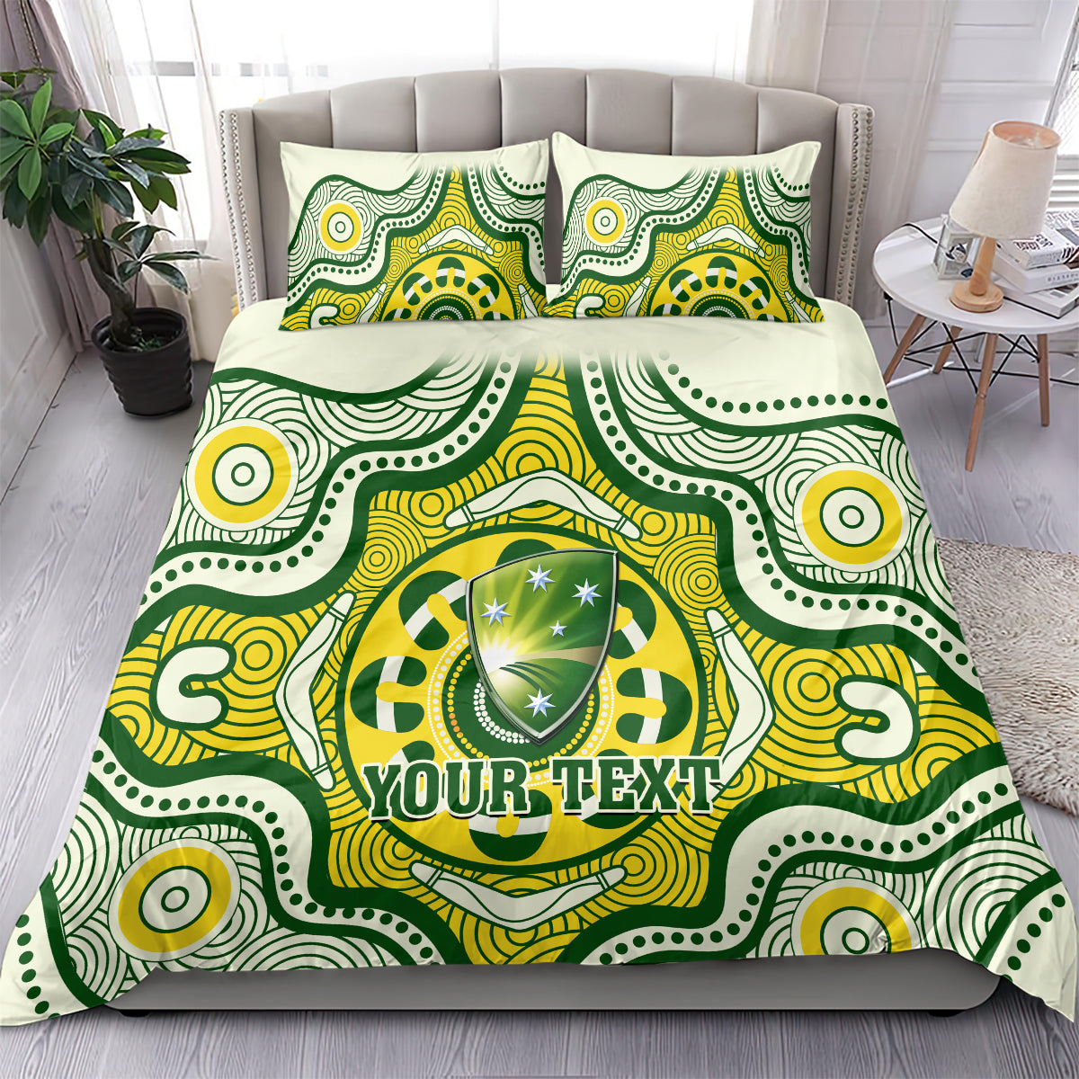 custom-australia-cricket-bedding-set-boxing-day-2023-test-indigenous-art