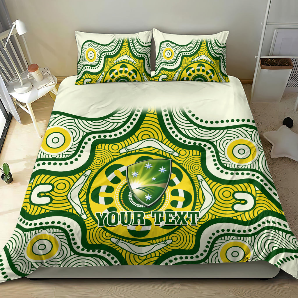 custom-australia-cricket-bedding-set-boxing-day-2023-test-indigenous-art