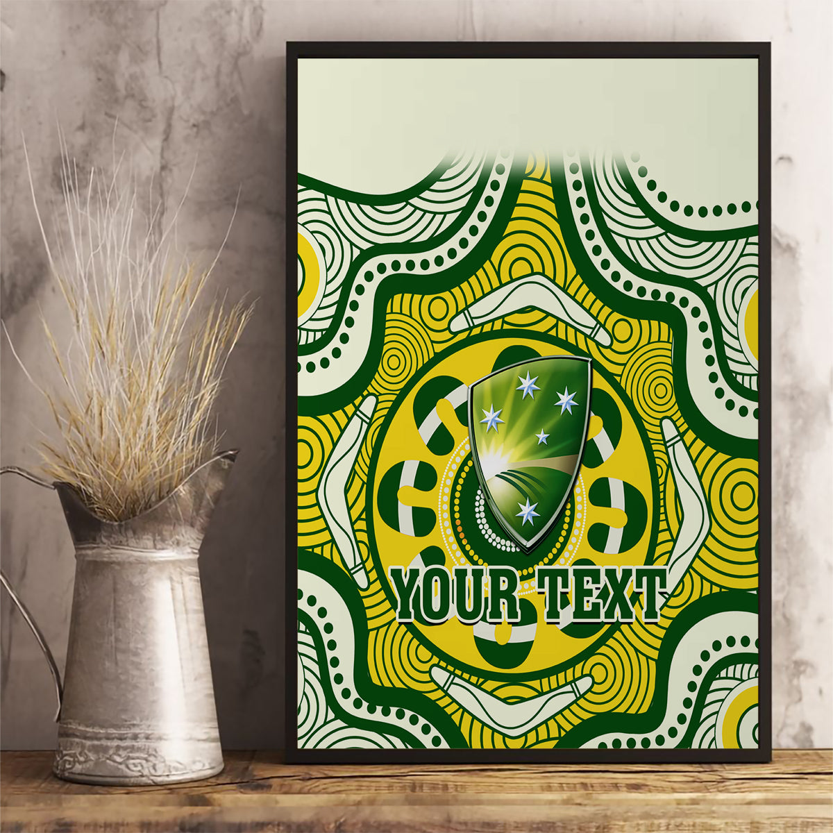 custom-australia-cricket-canvas-wall-art-boxing-day-2023-test-indigenous-art