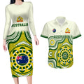 custom-australia-cricket-couples-matching-long-sleeve-bodycon-dress-and-hawaiian-shirt-boxing-day-2023-test-indigenous-art
