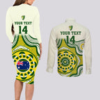 custom-australia-cricket-couples-matching-long-sleeve-bodycon-dress-and-long-sleeve-button-shirts-boxing-day-2023-test-indigenous-art