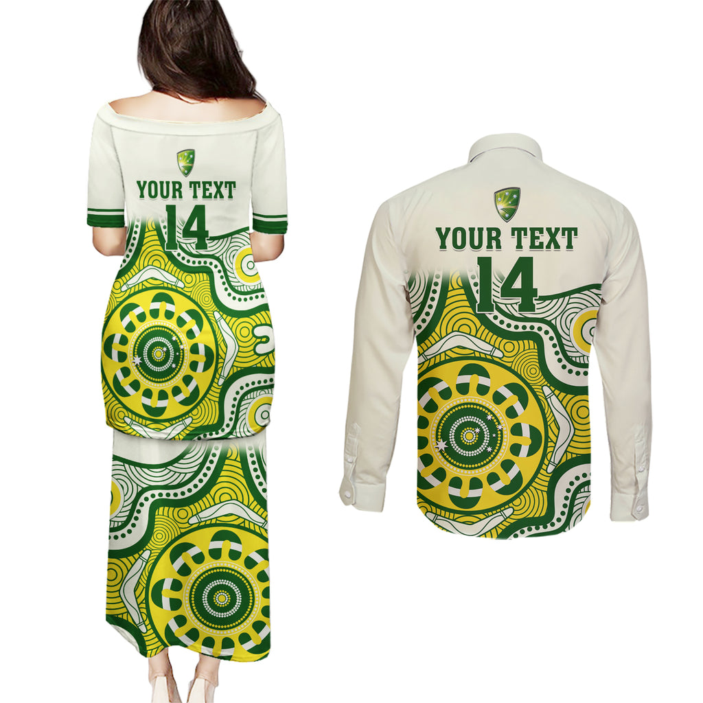 custom-australia-cricket-couples-matching-puletasi-dress-and-long-sleeve-button-shirts-boxing-day-2023-test-indigenous-art