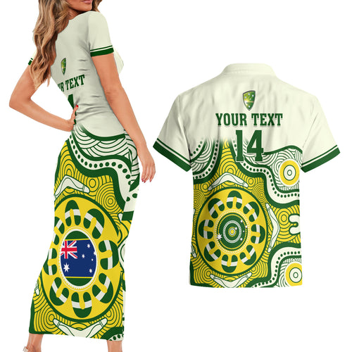 custom-australia-cricket-couples-matching-short-sleeve-bodycon-dress-and-hawaiian-shirt-boxing-day-2023-test-indigenous-art