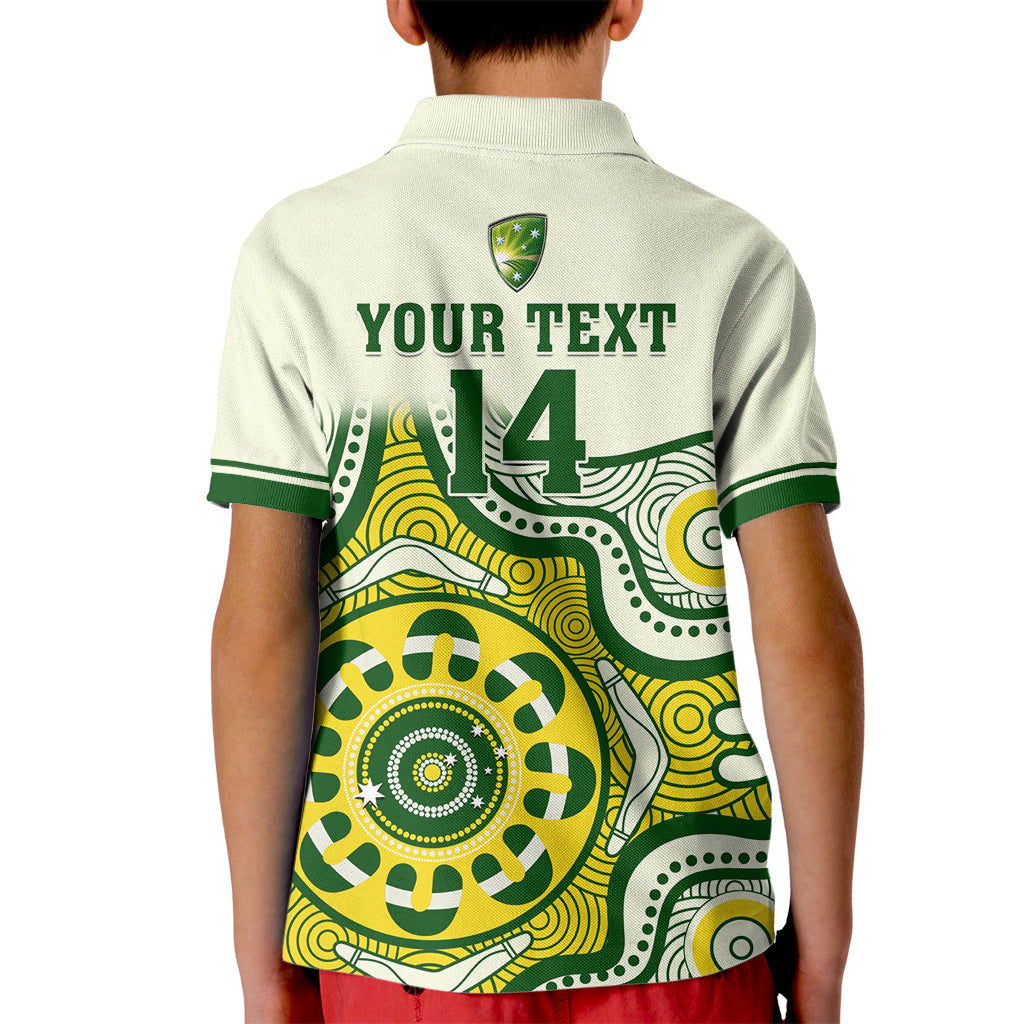 custom-australia-cricket-kid-polo-shirt-boxing-day-2023-test-indigenous-art