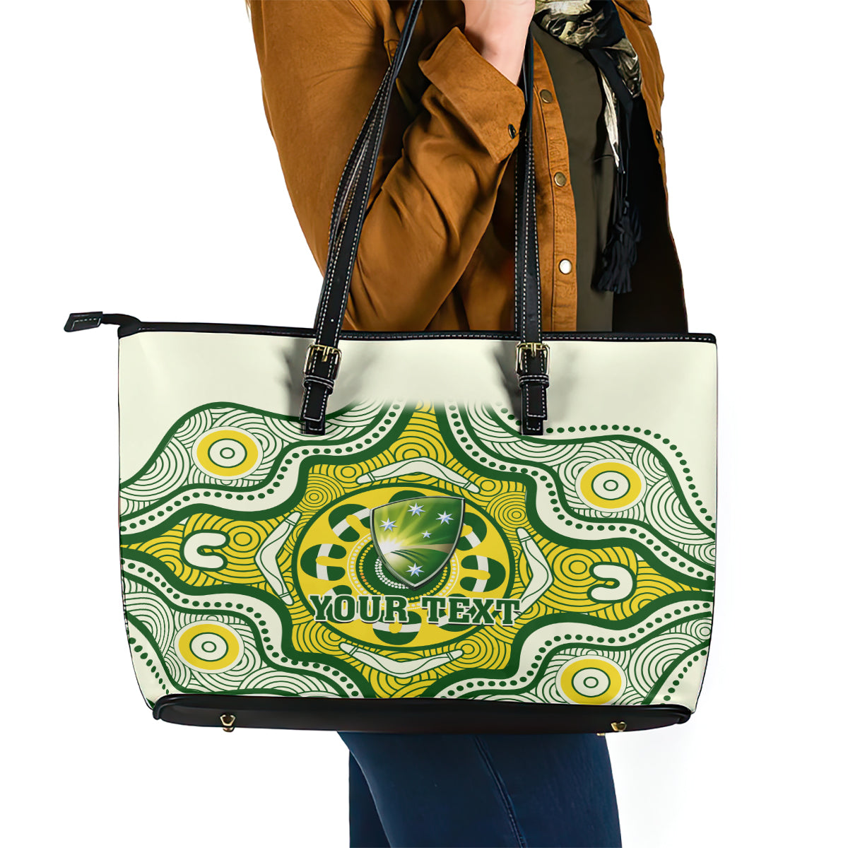 custom-australia-cricket-leather-tote-bag-boxing-day-2023-test-indigenous-art