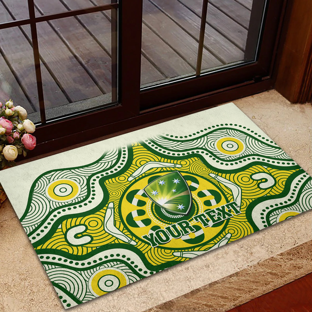 custom-australia-cricket-rubber-doormat-boxing-day-2023-test-indigenous-art