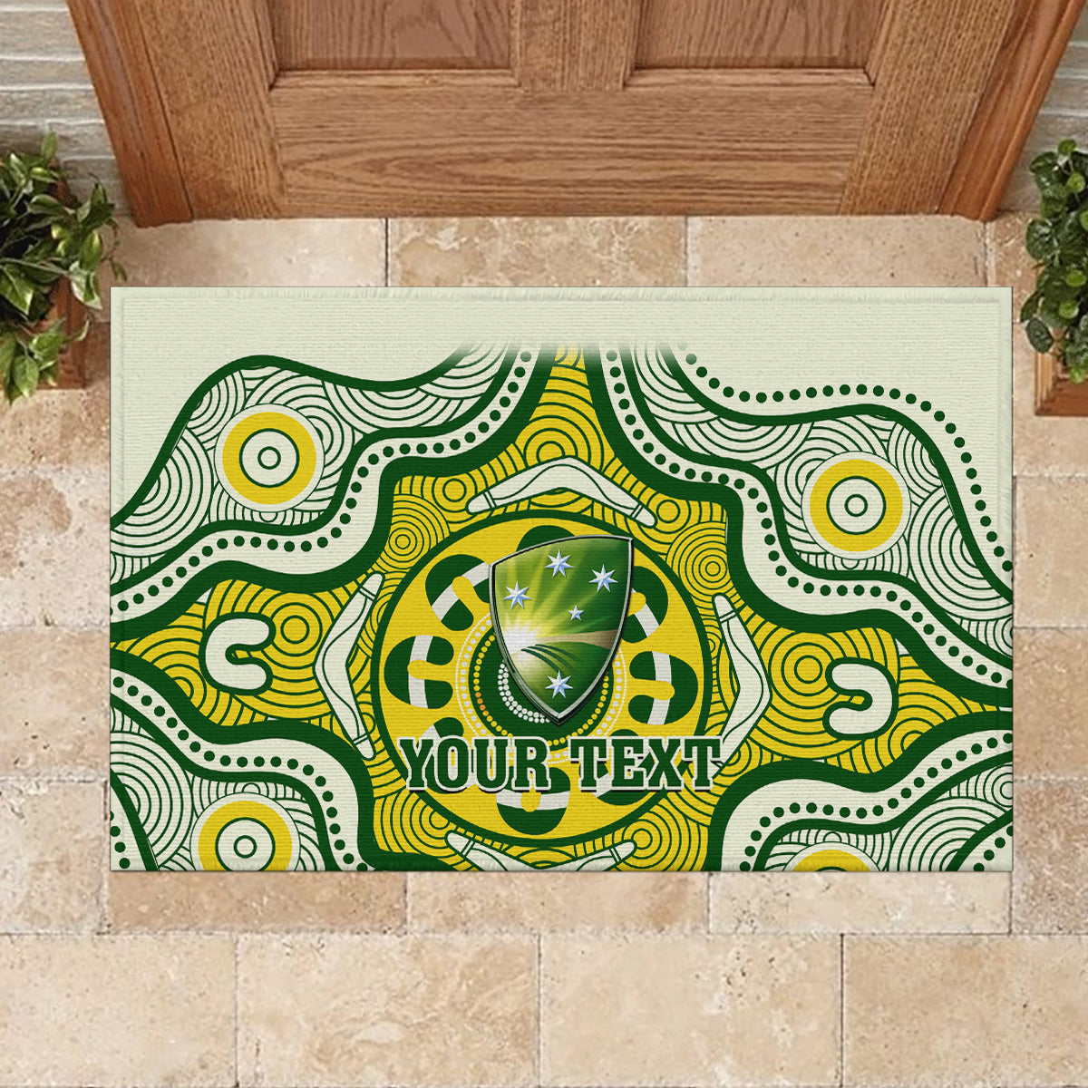 custom-australia-cricket-rubber-doormat-boxing-day-2023-test-indigenous-art