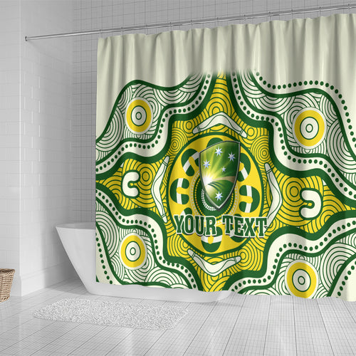 custom-australia-cricket-shower-curtain-boxing-day-2023-test-indigenous-art