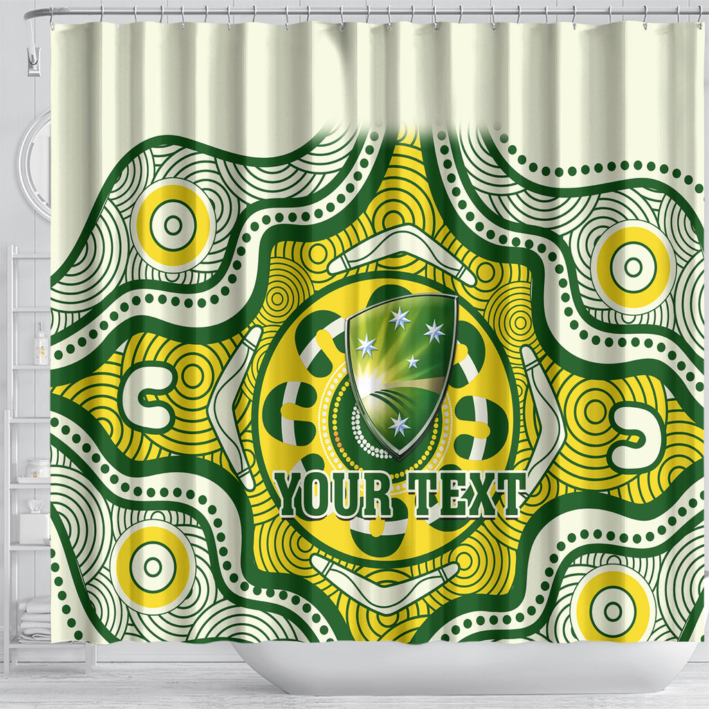 custom-australia-cricket-shower-curtain-boxing-day-2023-test-indigenous-art