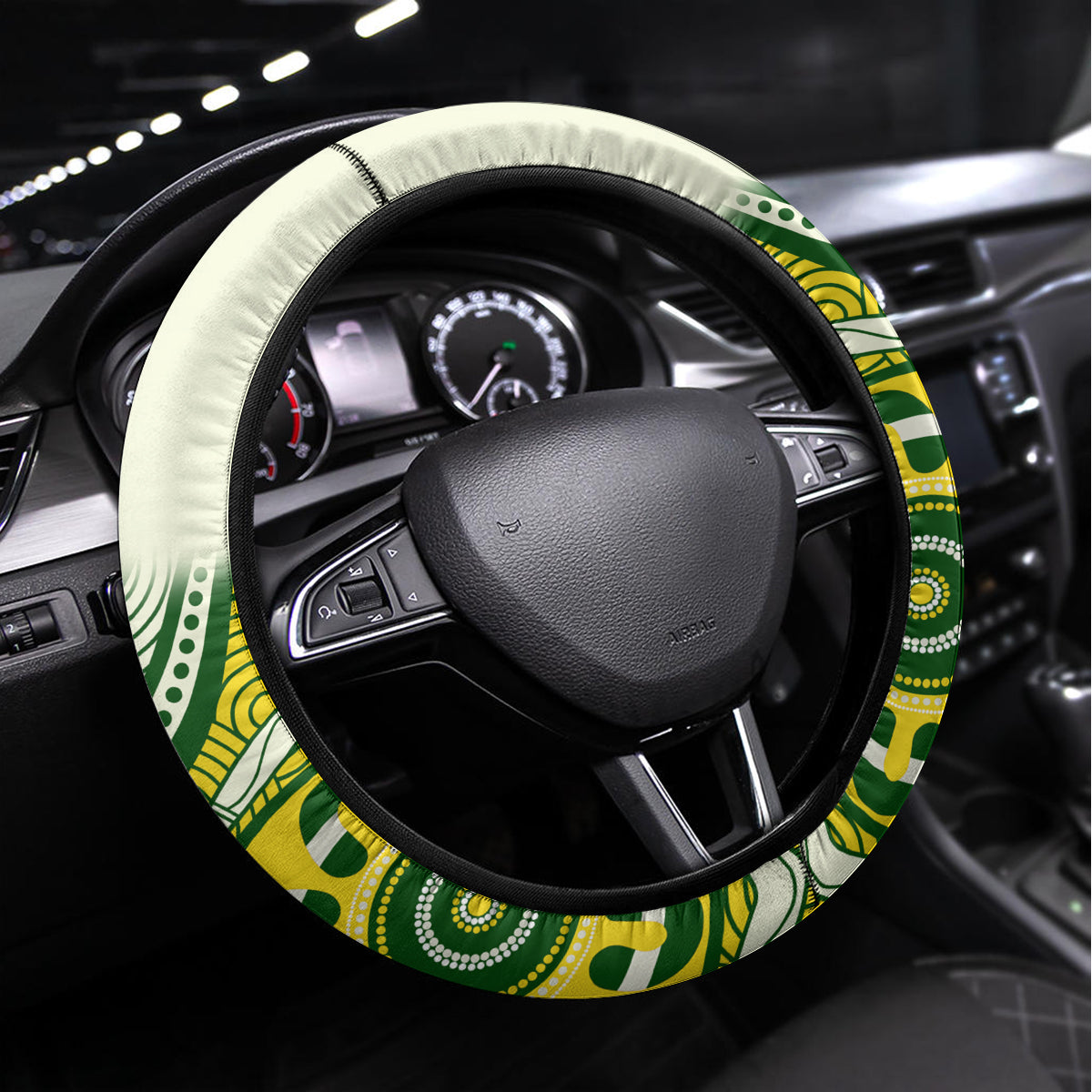 Australia Cricket Steering Wheel Cover Boxing Day 2023 Test Indigenous Art