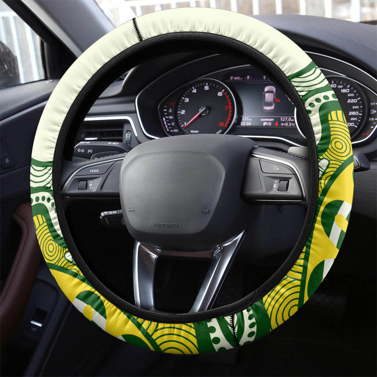 Australia Cricket Steering Wheel Cover Boxing Day 2023 Test Indigenous Art