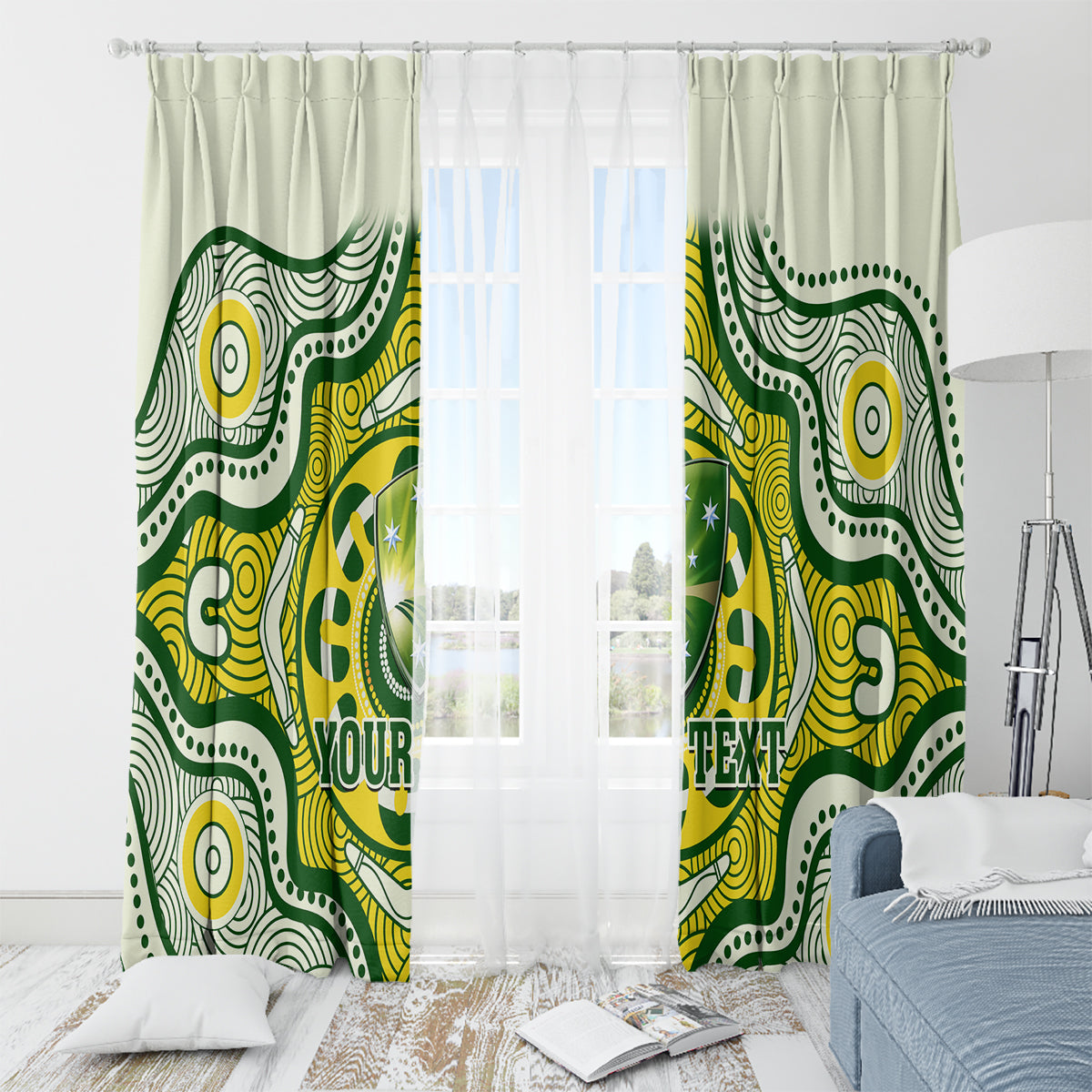 custom-australia-cricket-window-curtain-boxing-day-2023-test-indigenous-art