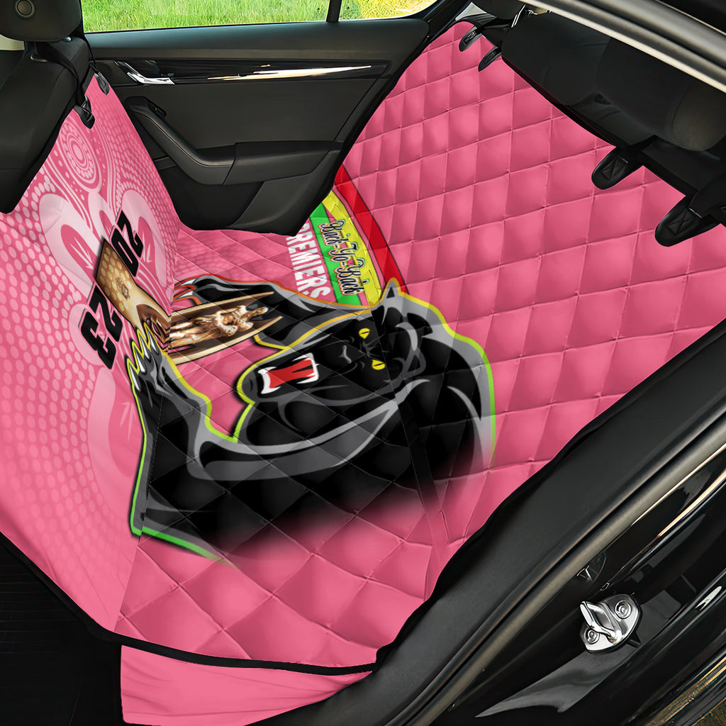 personalised-panthers-back-car-seat-cover-premiers-back-to-back-2023-pink-version
