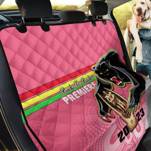 personalised-panthers-back-car-seat-cover-premiers-back-to-back-2023-pink-version