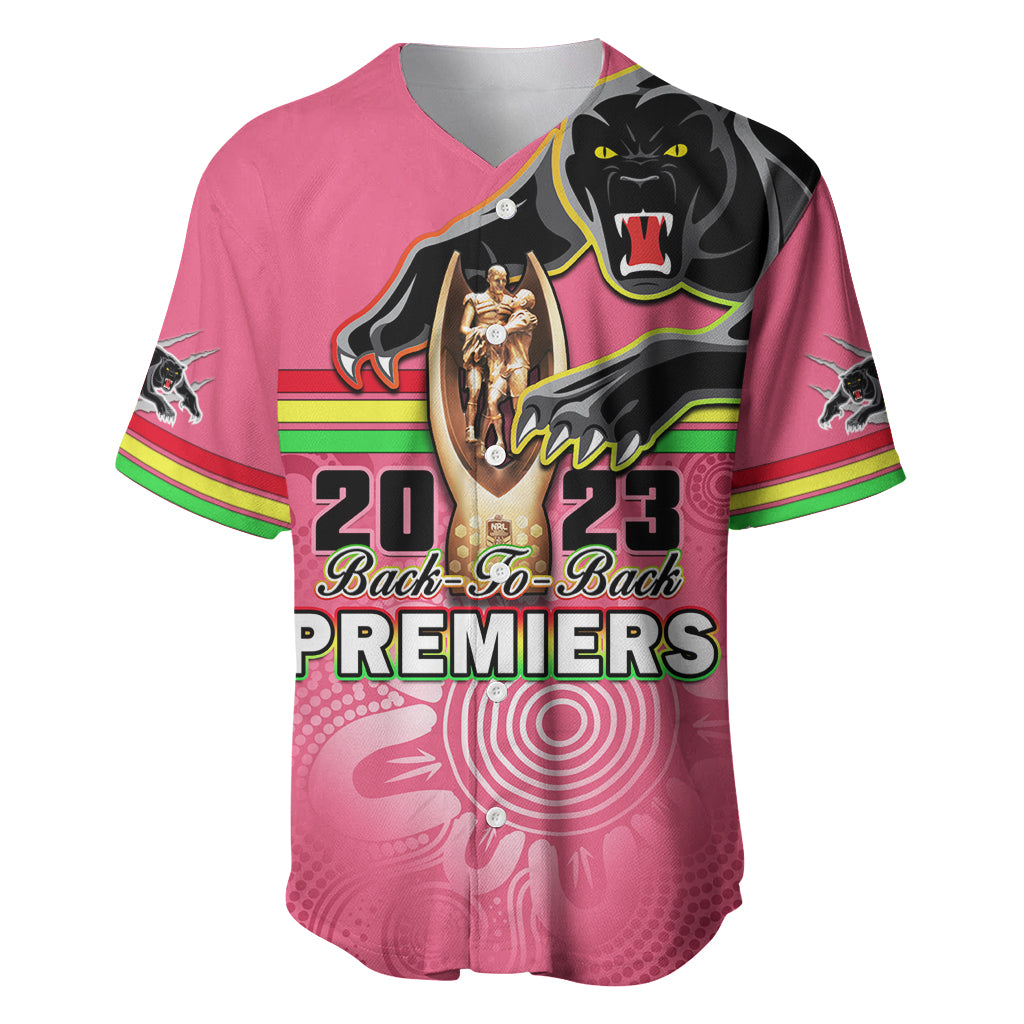 personalised-panthers-baseball-jersey-premiers-back-to-back-2023-pink-version
