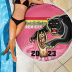 personalised-panthers-beach-blanket-premiers-back-to-back-2023-pink-version
