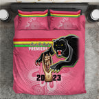 personalised-panthers-bedding-set-premiers-back-to-back-2023-pink-version