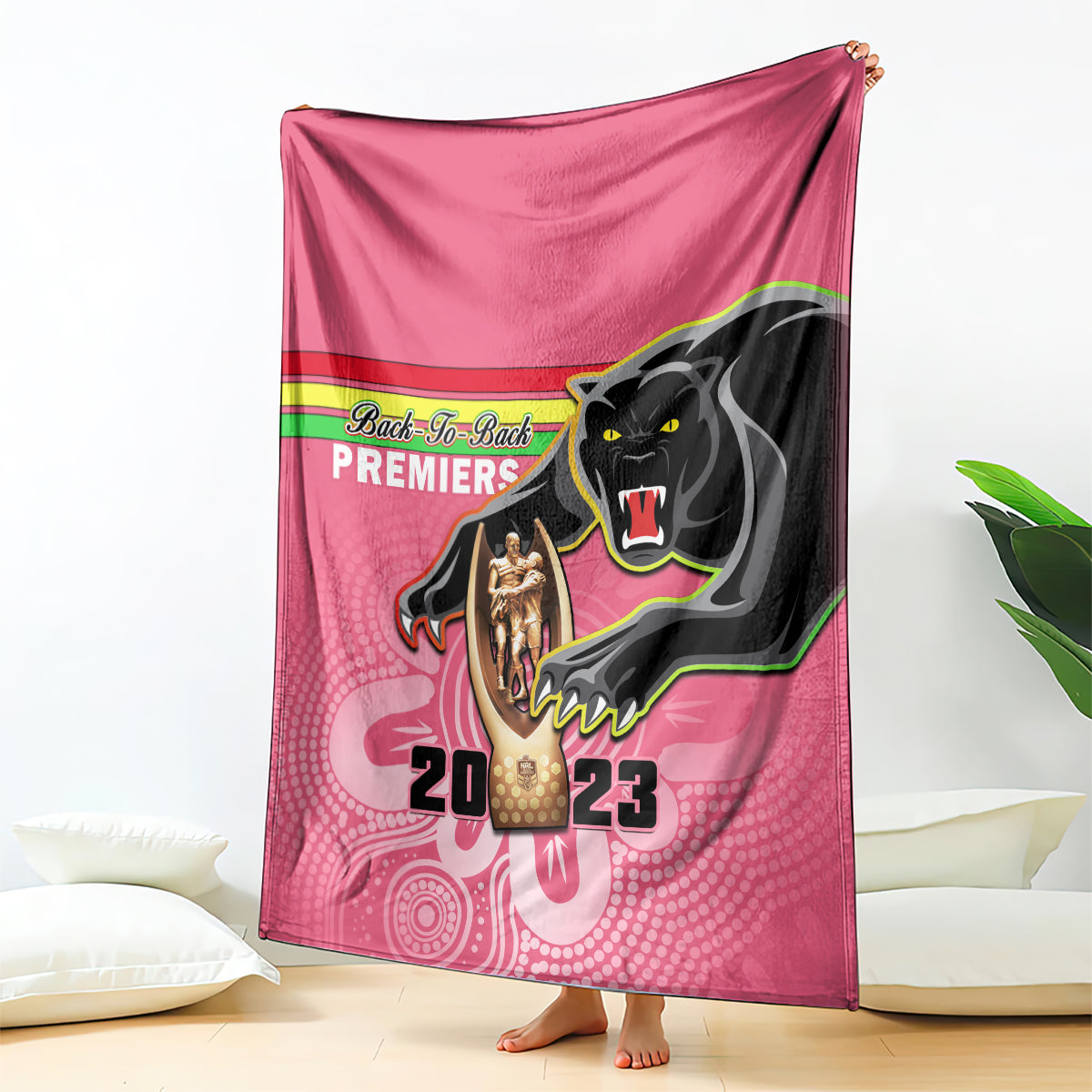 personalised-panthers-blanket-premiers-back-to-back-2023-pink-version