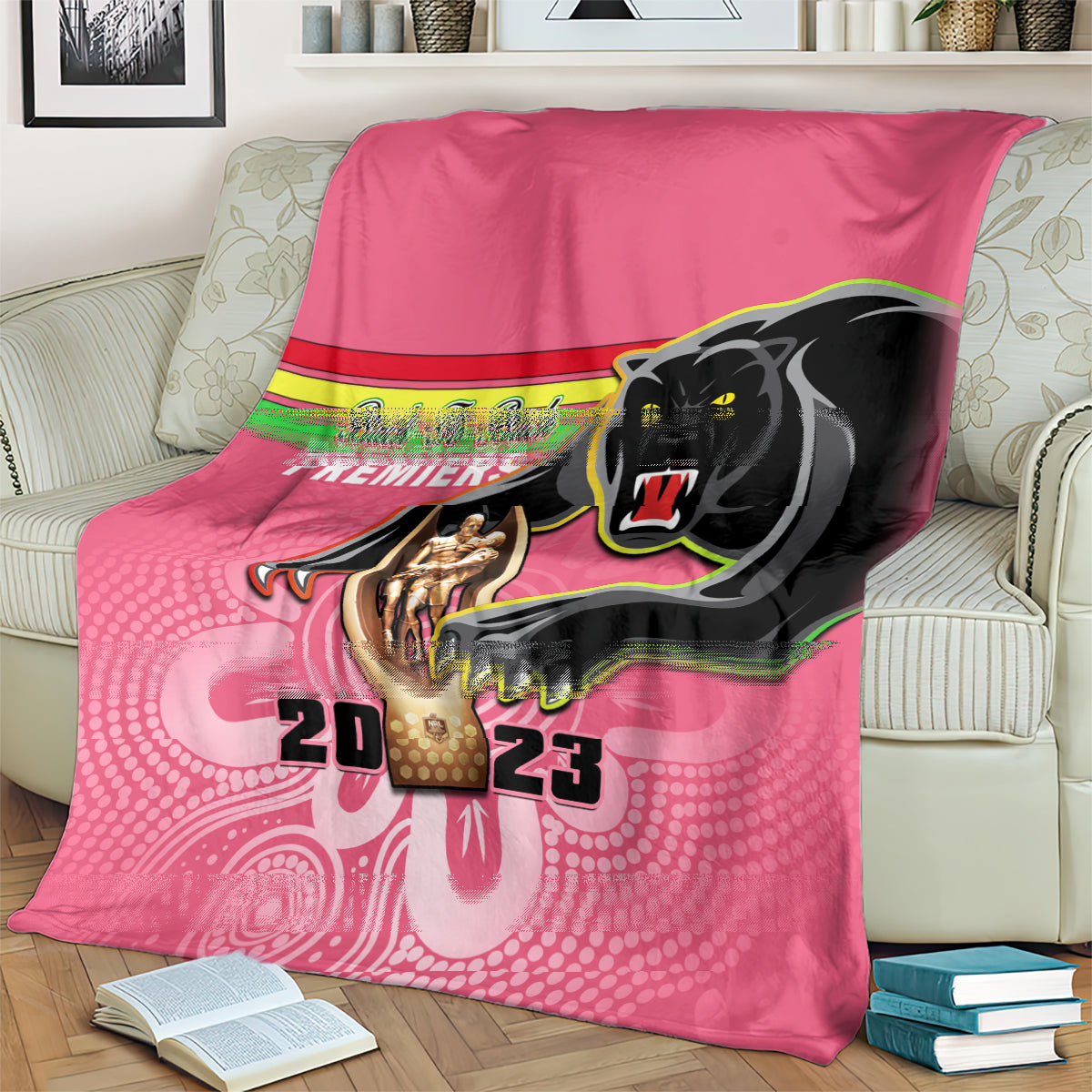 personalised-panthers-blanket-premiers-back-to-back-2023-pink-version