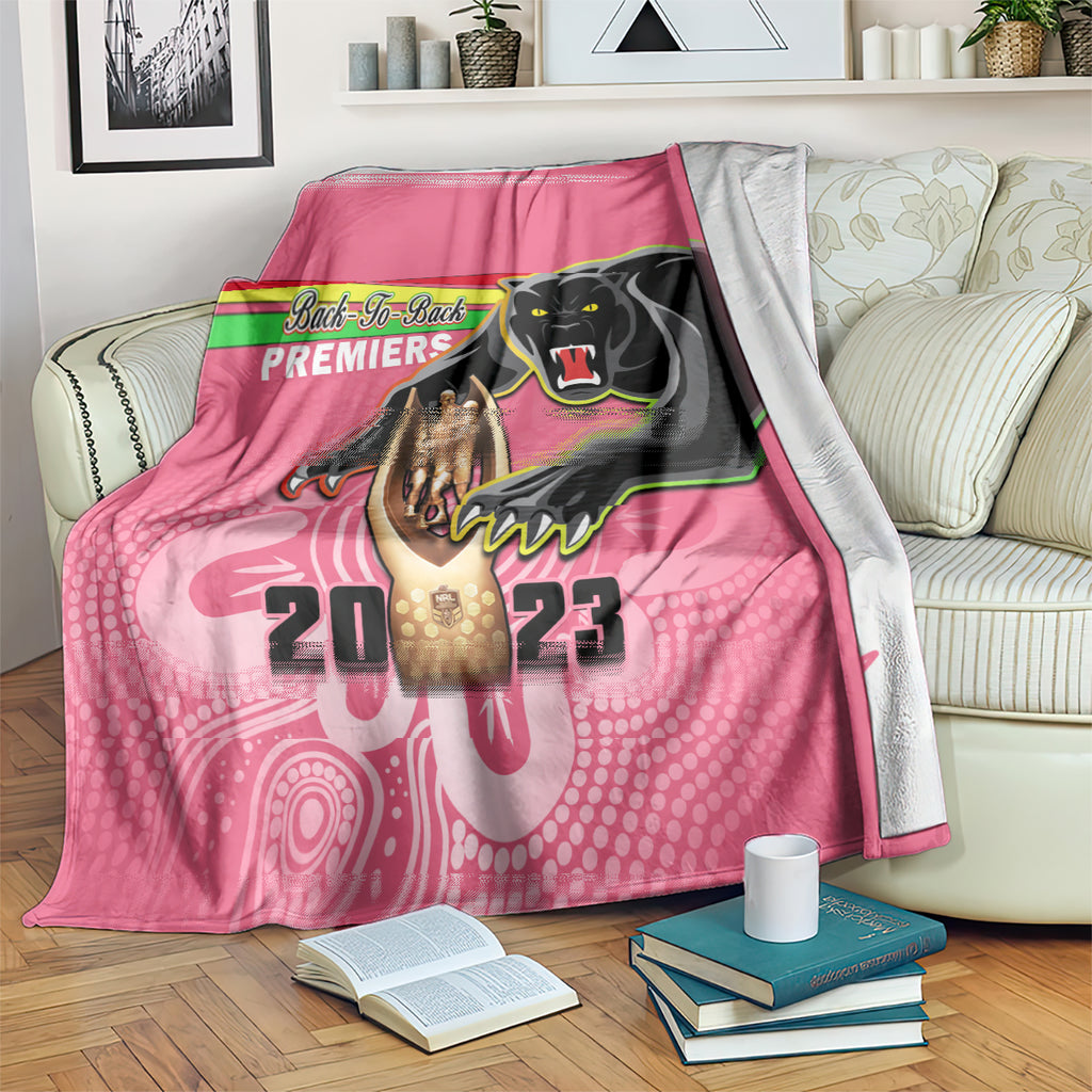 personalised-panthers-blanket-premiers-back-to-back-2023-pink-version