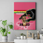 personalised-panthers-canvas-wall-art-premiers-back-to-back-2023-pink-version