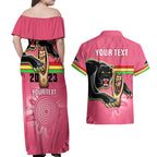 personalised-panthers-couples-matching-off-shoulder-maxi-dress-and-hawaiian-shirt-premiers-back-to-back-2023-pink-version