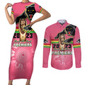 personalised-panthers-couples-matching-short-sleeve-bodycon-dress-and-long-sleeve-button-shirts-premiers-back-to-back-2023-pink-version