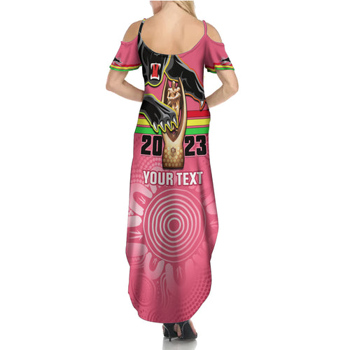 personalised-panthers-family-matching-summer-maxi-dress-and-hawaiian-shirt-premiers-back-to-back-2023-pink-version