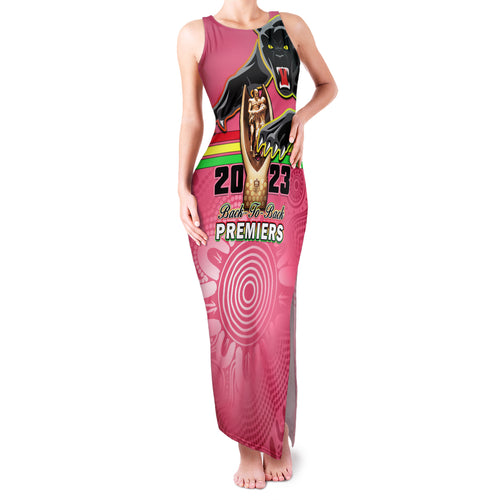 personalised-panthers-family-matching-tank-maxi-dress-and-hawaiian-shirt-premiers-back-to-back-2023-pink-version
