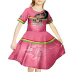 personalised-panthers-kid-short-sleeve-dress-premiers-back-to-back-2023-pink-version