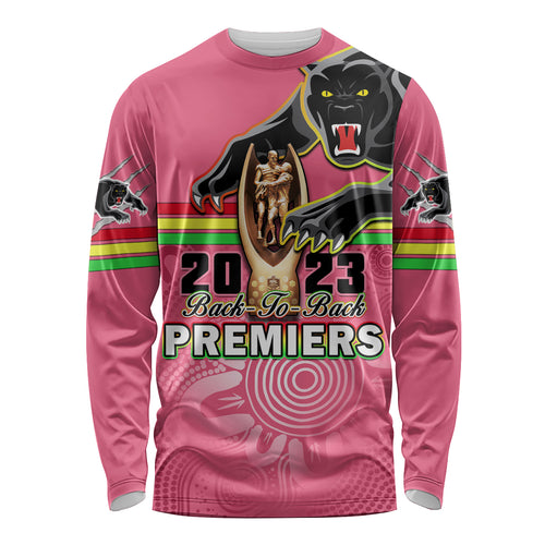personalised-panthers-long-sleeve-shirt-premiers-back-to-back-2023-pink-version
