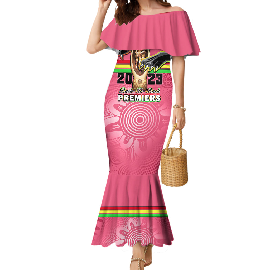 personalised-panthers-mermaid-dress-premiers-back-to-back-2023-pink-version