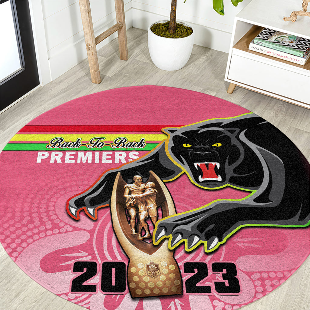 personalised-panthers-round-carpet-premiers-back-to-back-2023-pink-version