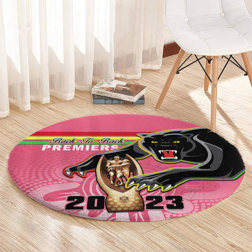 personalised-panthers-round-carpet-premiers-back-to-back-2023-pink-version