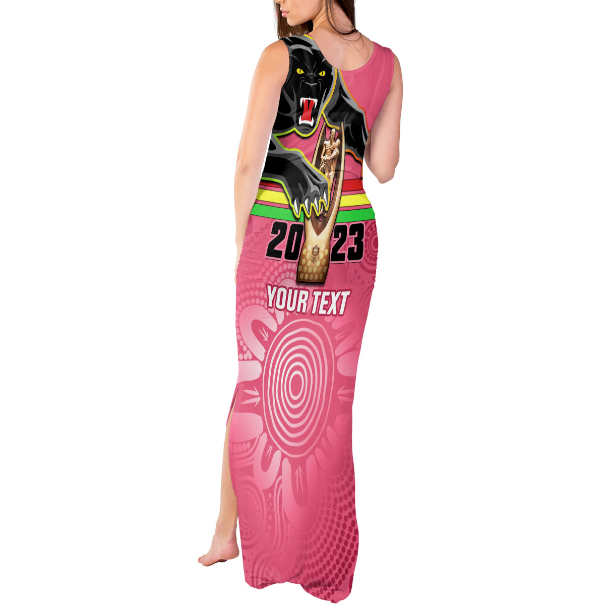 personalised-panthers-tank-maxi-dress-premiers-back-to-back-2023-pink-version