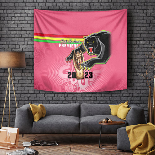 personalised-panthers-tapestry-premiers-back-to-back-2023-pink-version