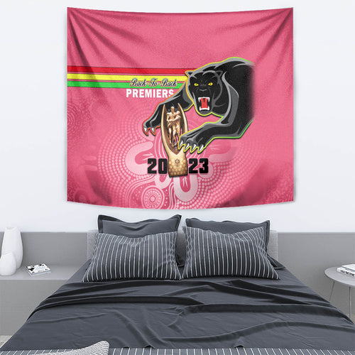 personalised-panthers-tapestry-premiers-back-to-back-2023-pink-version
