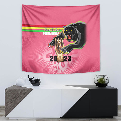 personalised-panthers-tapestry-premiers-back-to-back-2023-pink-version