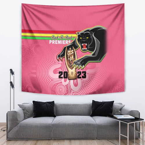 personalised-panthers-tapestry-premiers-back-to-back-2023-pink-version