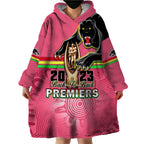 personalised-panthers-wearable-blanket-hoodie-premiers-back-to-back-2023-pink-version