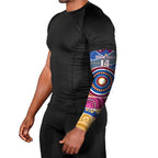 Brisbane Lions Football Custom Arm Sleeves Premiers Proud Aboriginal Art - Aussie Hoodie