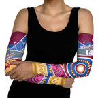 Brisbane Lions Football Custom Arm Sleeves Premiers Proud Aboriginal Art - Aussie Hoodie
