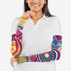 Brisbane Lions Football Custom Arm Sleeves Premiers Proud Aboriginal Art - Aussie Hoodie
