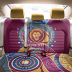 Brisbane Lions Football Custom Back Car Seat Cover Premiers Proud Aboriginal Art - Aussie Hoodie