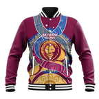 Brisbane Lions Football Custom Baseball Jacket Premiers Proud Aboriginal Art - Aussie Hoodie